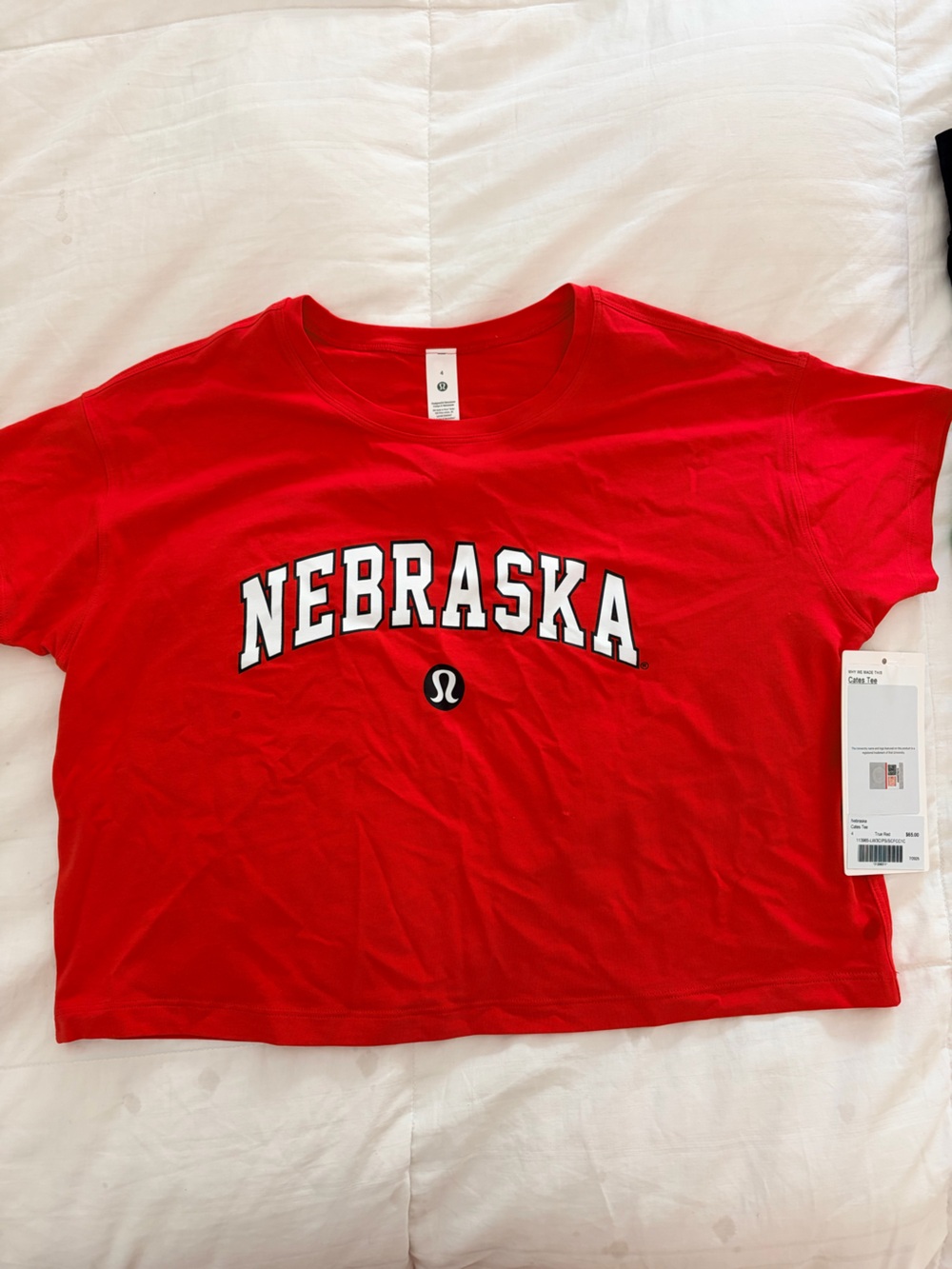 lululemon athletica Red Nebraska Graphic Tee